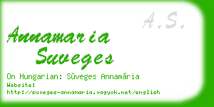 annamaria suveges business card